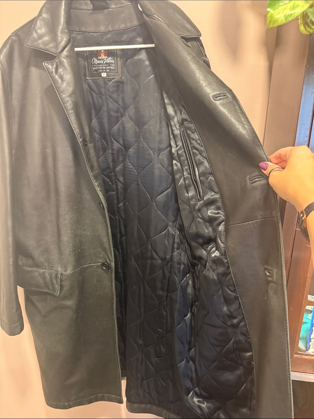 Saks Fifth Avenue 100% Genuine Leather Mario Vittorio made in Italy - Picture 5 of 7